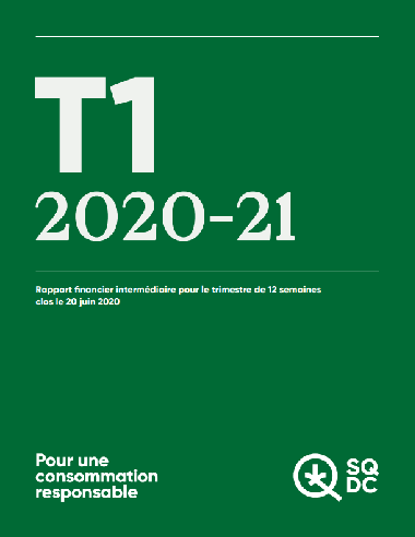 Rapport Financier T1 2020 - 2021