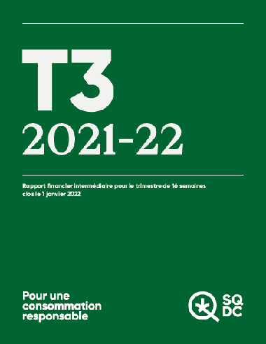 Rapport financier intermédiaire T3 2021-22
