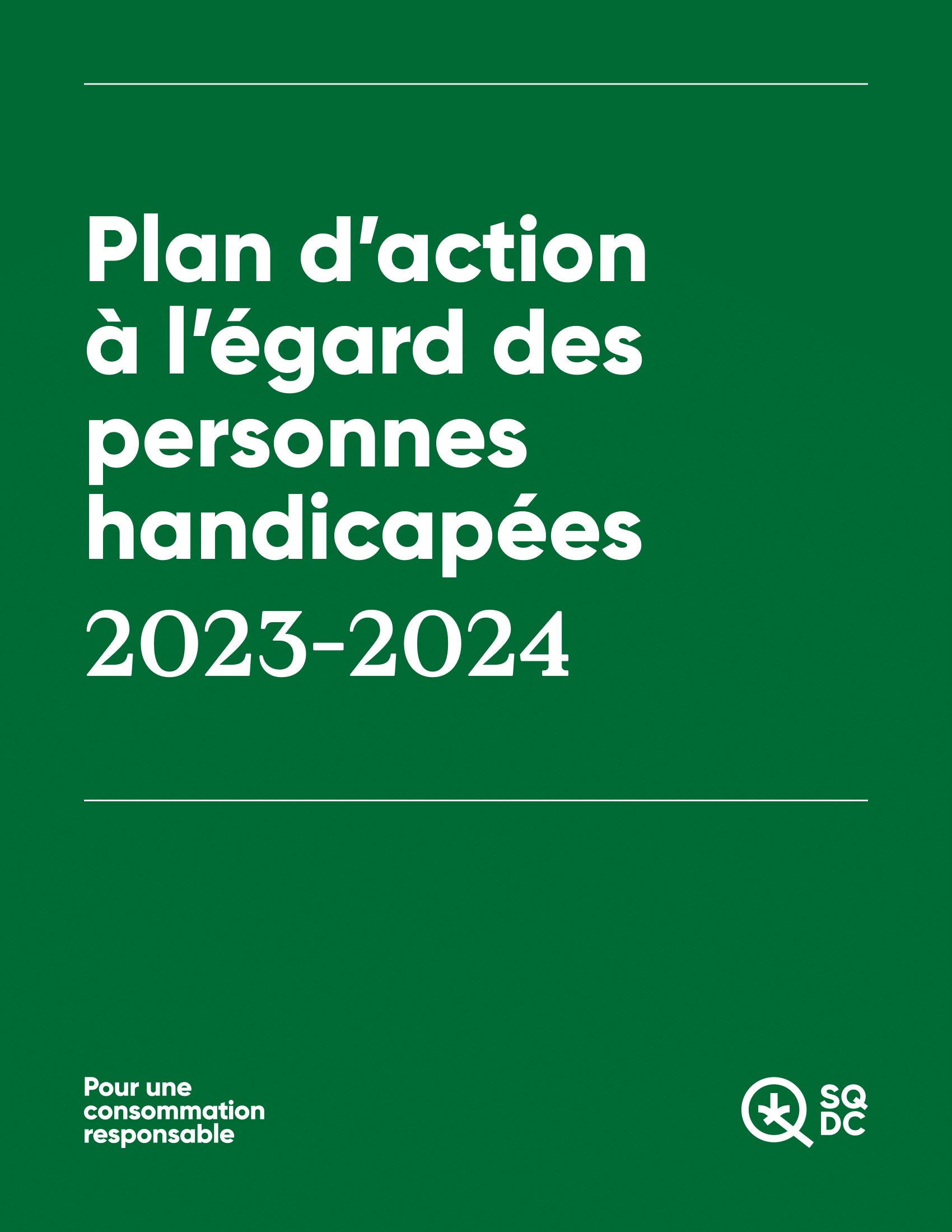 Plan d’action à l’égard des personnes handicapées 2023-2024