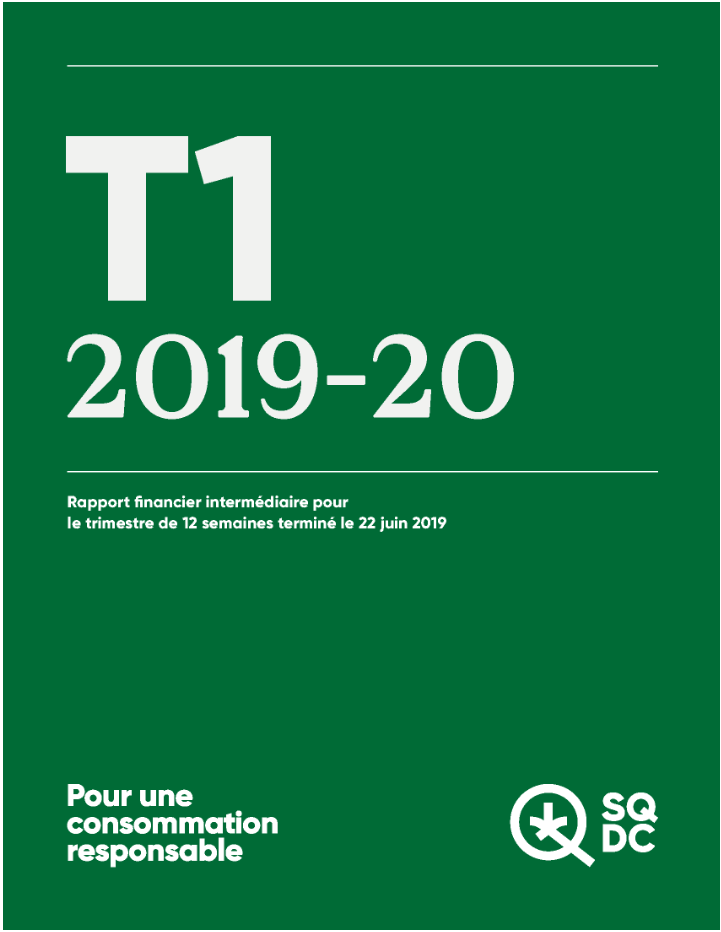 Rapport financier intermédiaire pour le trimestre de 12 semaines terminé le 22 juin 2019 (French only)