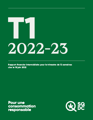 Rapport financier intermédiaire T1 2022-23