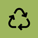 Icône recyclage vert